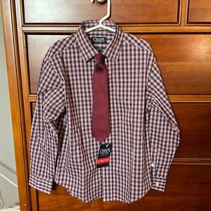 Boys dress shirt and tie NWT